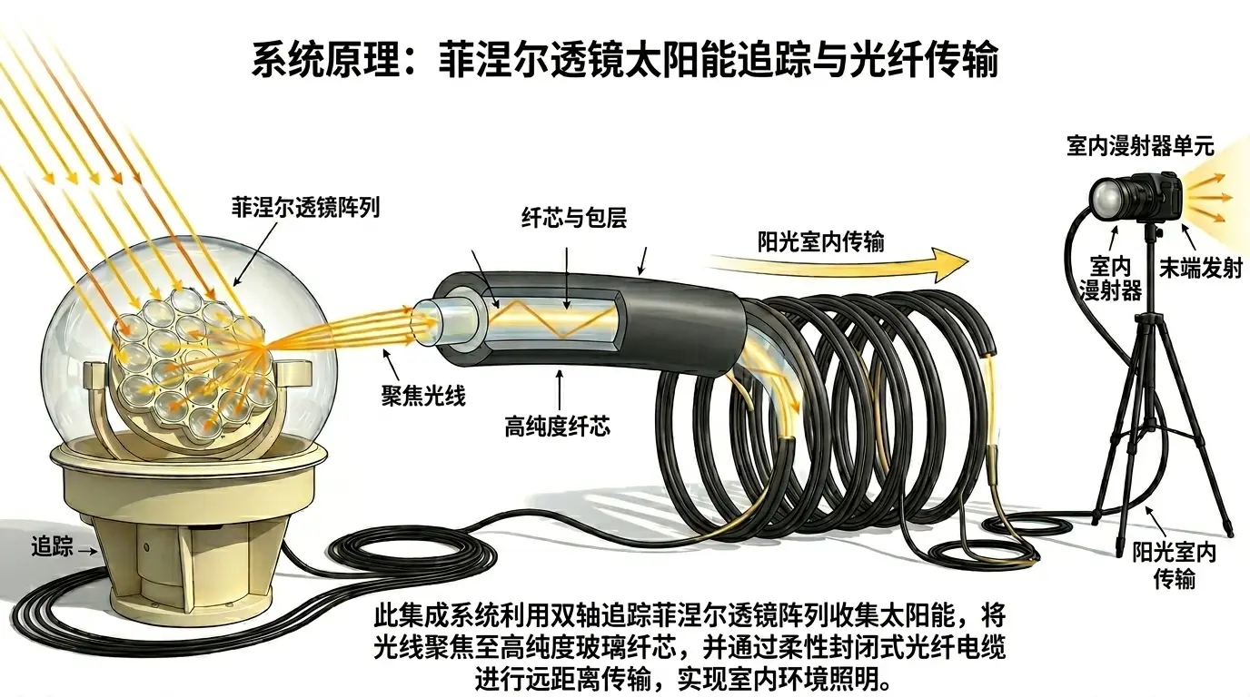 Dayluxa 全自动跟踪太阳,太阳光导入系统