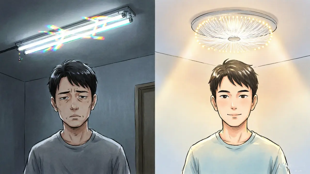 探索自然光背后的科学、昼夜节律，以及光纤导光技术如何将无频闪阳光引入无窗空间